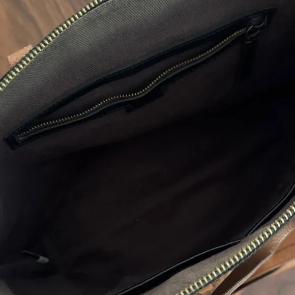 Madewell Leather Tote Bag with Brown Straps - Picture 2 of 4